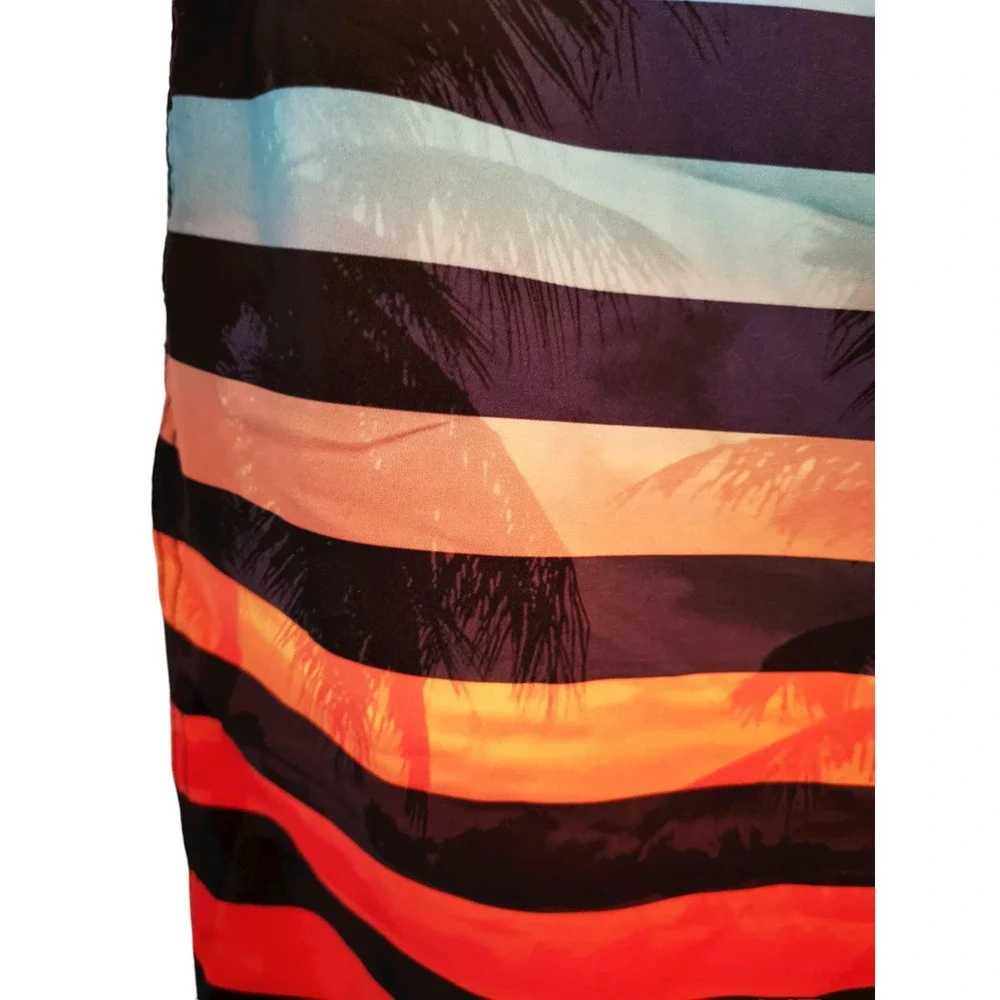Speedo Multicolor striped Surf Board Men's shorts Size Medium 32 x 9 in inseam